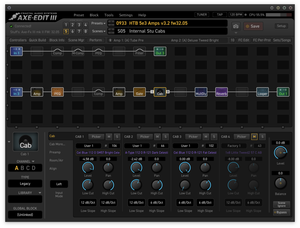 This screenshot shows the settings for the different impulse responses used in the preset.
The body of the blog post includes a list of all of the settings, which is why they are not mentioned here.